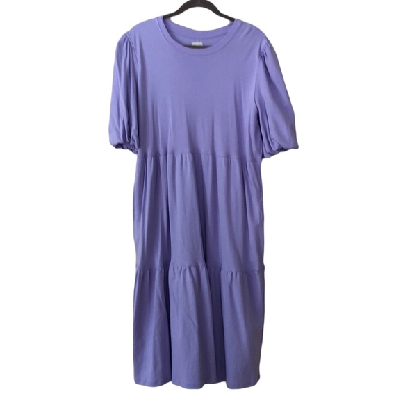 Cotton knit Dress. Cottagecore. Amazon Aware. XXL fits 1X. Plus size. Lavender. - Picture 3 of 8